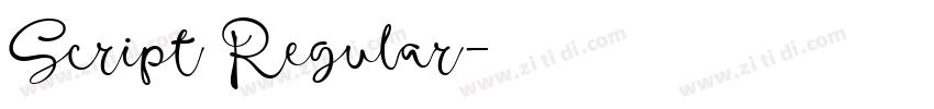 Script Regular字体转换 Script Regular字体转换